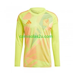 Camisolas de futebol México Guarda Redes Equipamento Alternativa Euro 2024 Manga Comprida